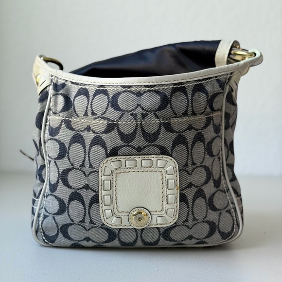 Coach Resort Denim Bleecker Shoulder Flap Bag - Picture 7 of 16